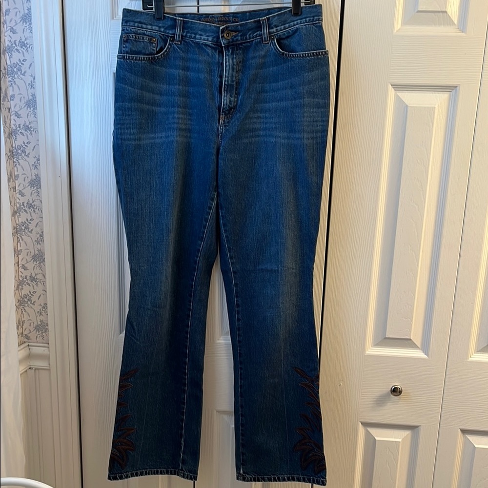 Ralph Lauren denim jeans with embroidered design